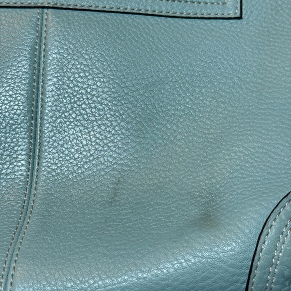 Coach Blue Hobo Bag with Sleek Crescent Shape - Picture 15 of 16